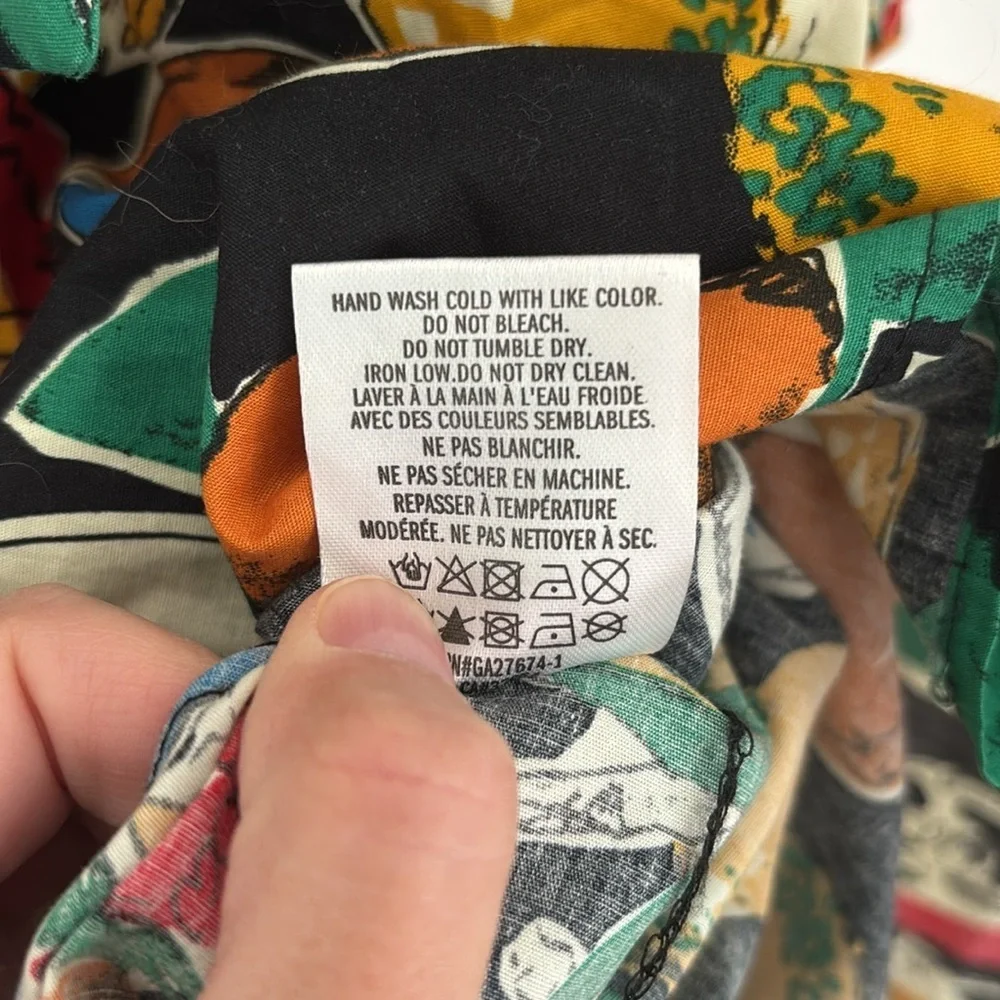 Anthro Eva Franco Alejandra Faux Wrap Mini Dress in Black Motif (Price Firm) - Picture 8 of 9